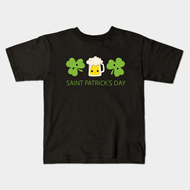 St Patricks day Kids T-Shirt by valentinahramov